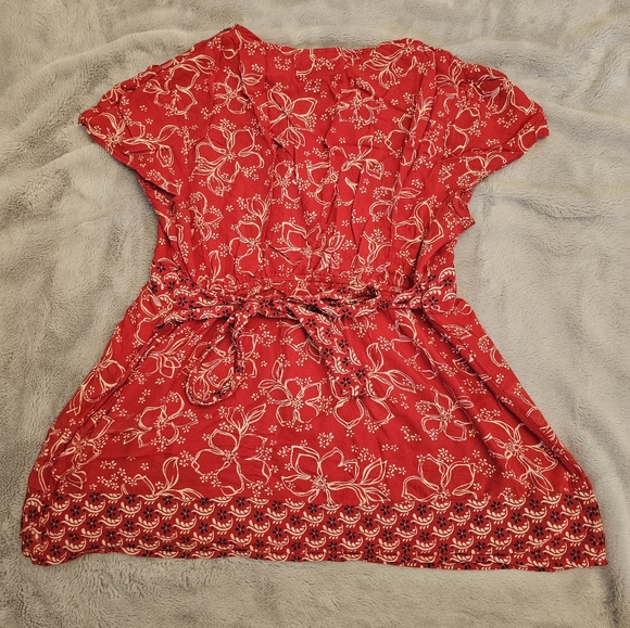 Motherhood Maternity Tie Back Shirt. Size L - Picture 4 of 6